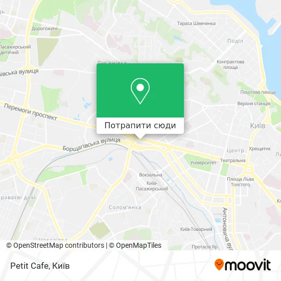 Карта Petit Cafe