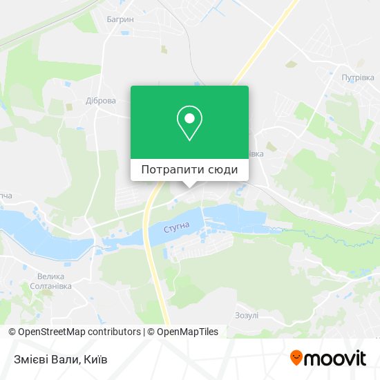 Карта Змієві Вали