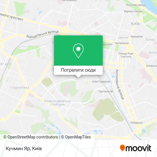 Карта Кучмин Яр