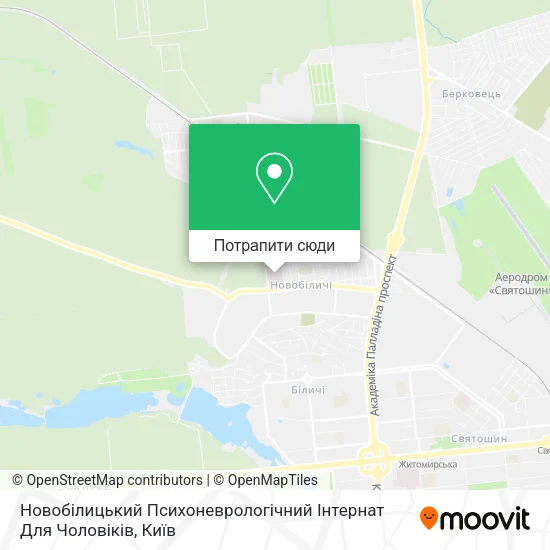 Карта Новобілицький Психоневрологічний Інтернат Для Чоловіків