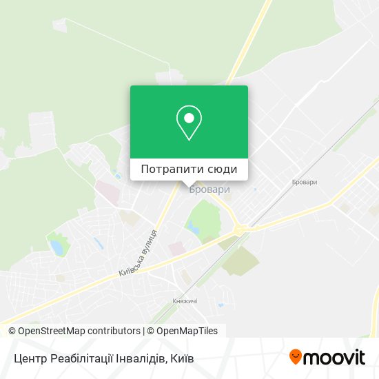 Карта Центр Реабілітації Інвалідів