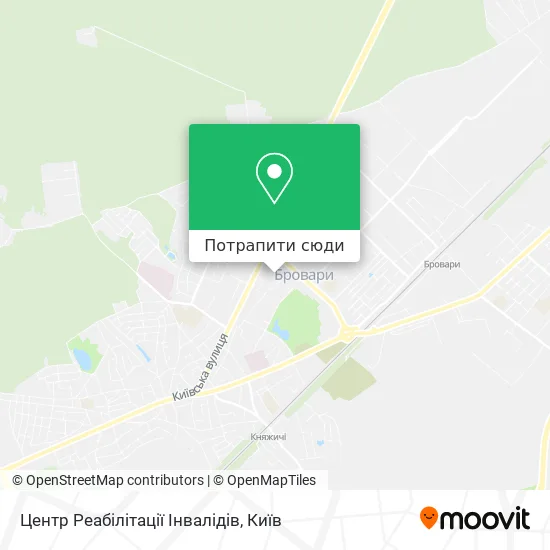 Карта Центр Реабілітації Інвалідів