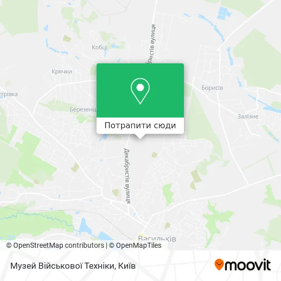 Карта Музей Військової Техніки
