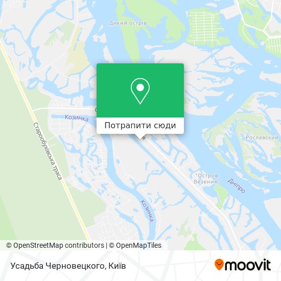 Карта Усадьба Черновецкого