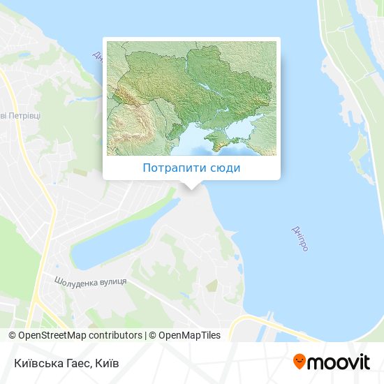 Карта Київська Гаес