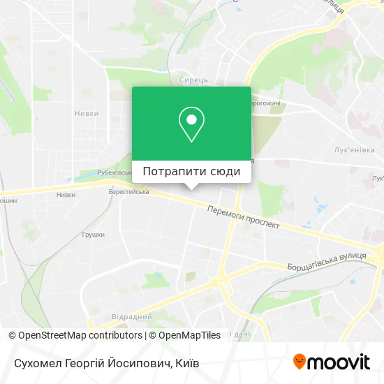 Карта Сухомел Георгій Йосипович