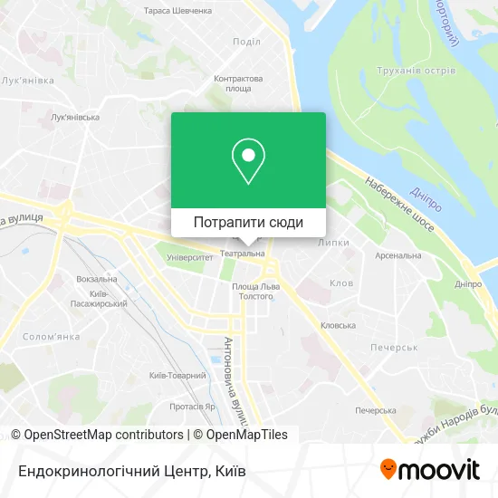 Карта Ендокринологічний Центр