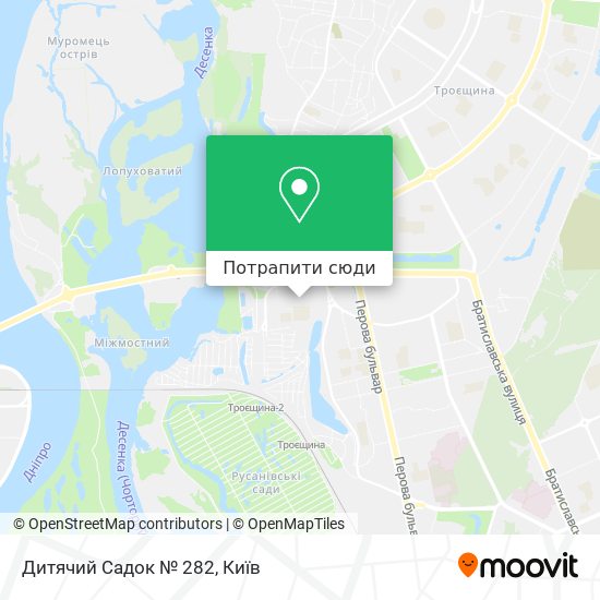 Карта Дитячий Садок № 282