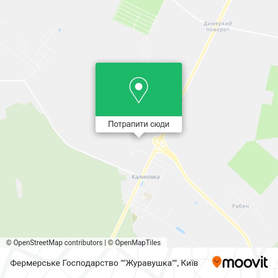 Карта Фермерське Господарство ""Журавушка""