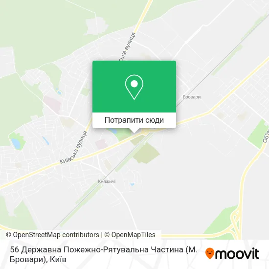 Карта 56 Державна Пожежно-Рятувальна Частина (М. Бровари)