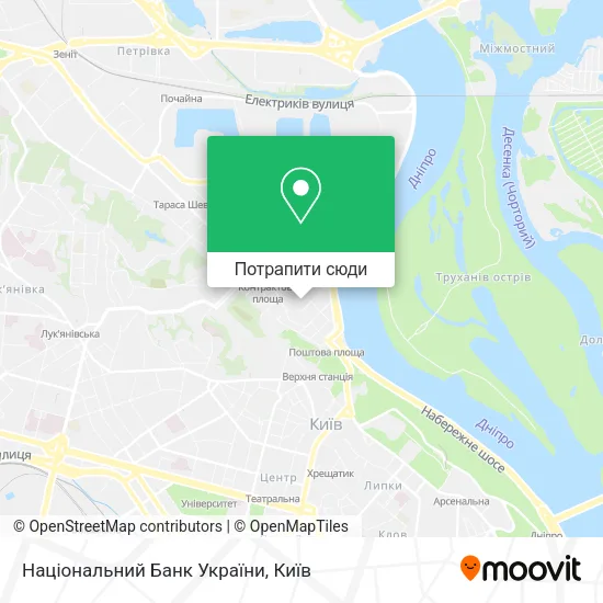 Карта Національний Банк України