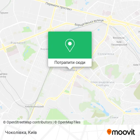Карта Чоколівка