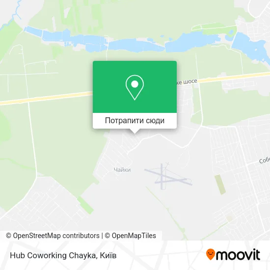Карта Hub Coworking Chayka