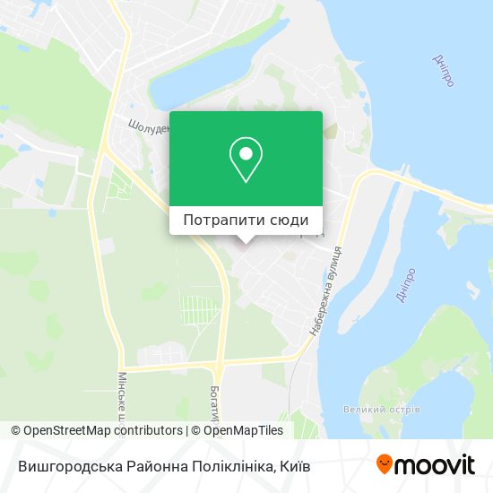 Карта Вишгородська Районна Поліклініка