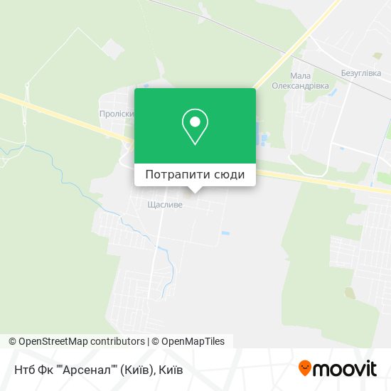 Карта Нтб Фк ""Арсенал"" (Київ)