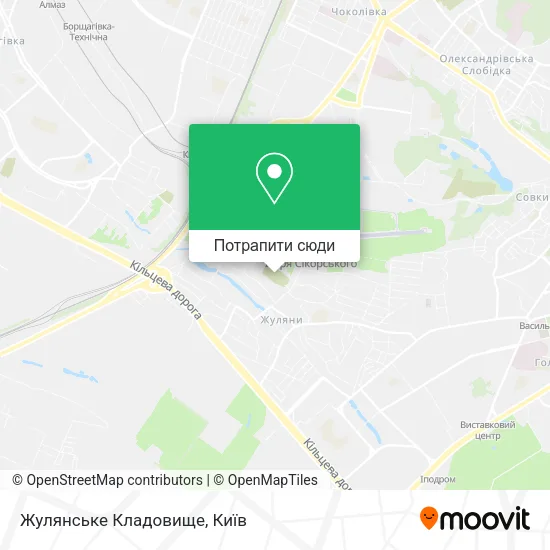 Карта Жулянське Кладовище