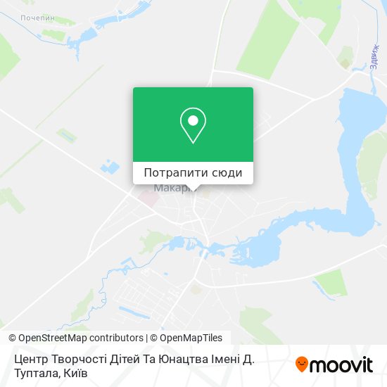 Карта Центр Творчості Дітей Та Юнацтва Імені Д. Туптала