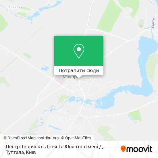 Карта Центр Творчості Дітей Та Юнацтва Імені Д. Туптала