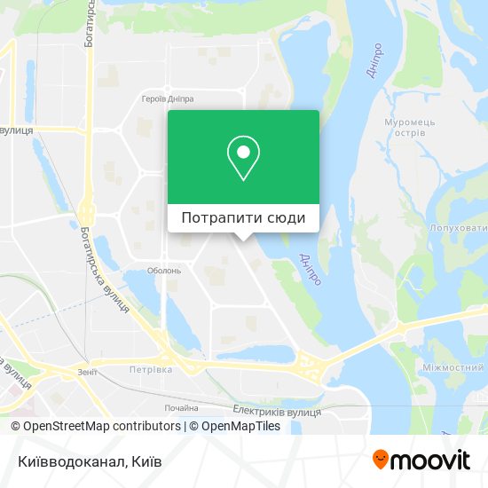 Карта Київводоканал