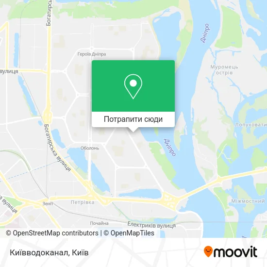 Карта Київводоканал