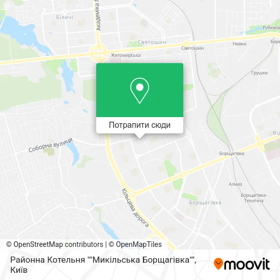 Карта Районна Котельня ""Микільська Борщагівка""