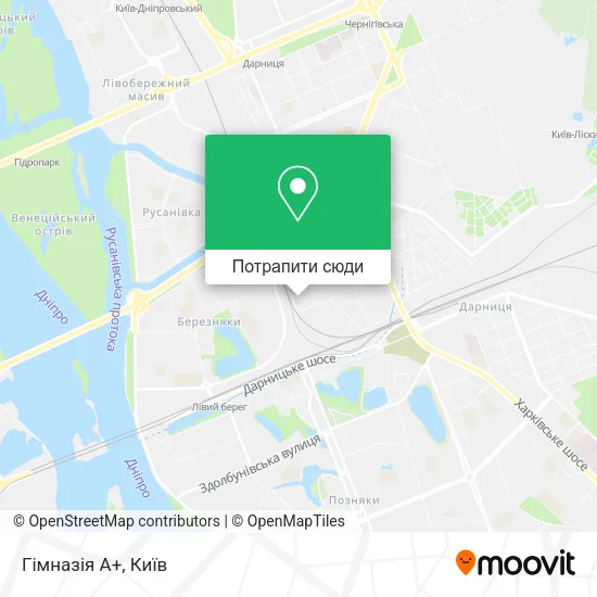 Карта Гімназія А+