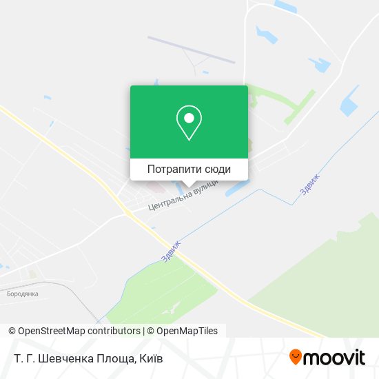 Карта Т. Г. Шевченка Площа