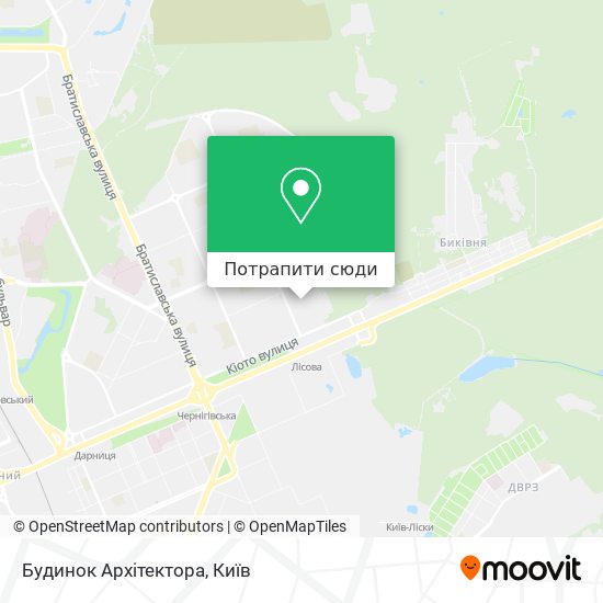 Карта Будинок Архітектора