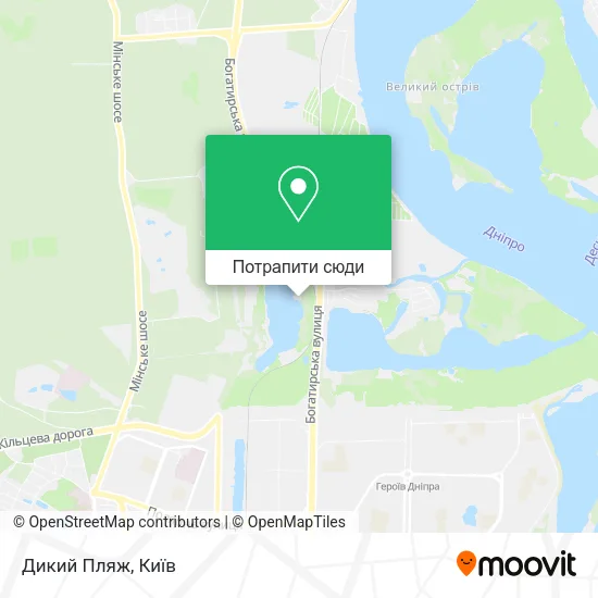Карта Дикий Пляж