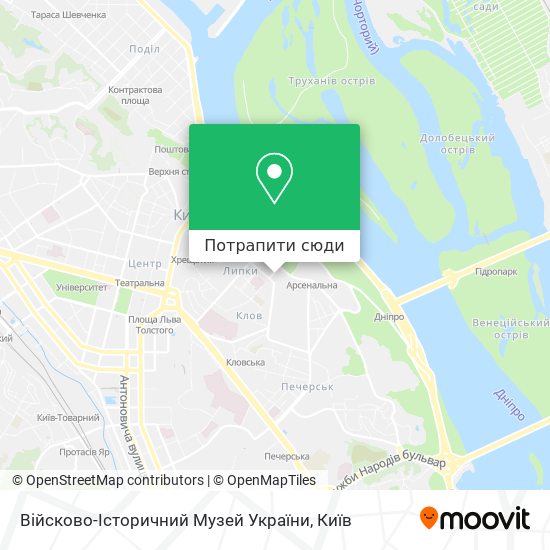 Карта Війсково-Історичний Музей України