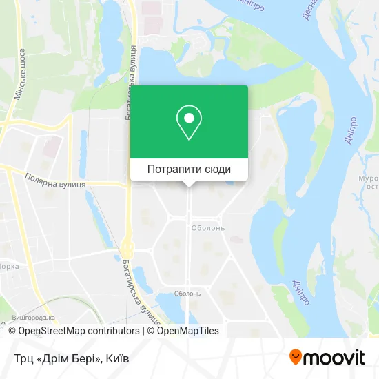 Карта Трц «Дрім Бері»
