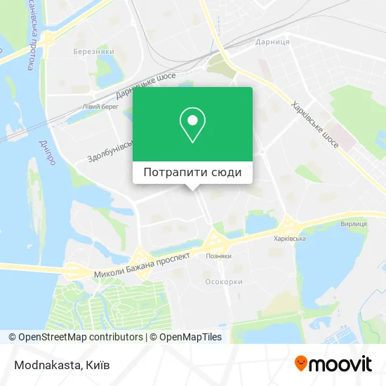 Карта Modnakasta