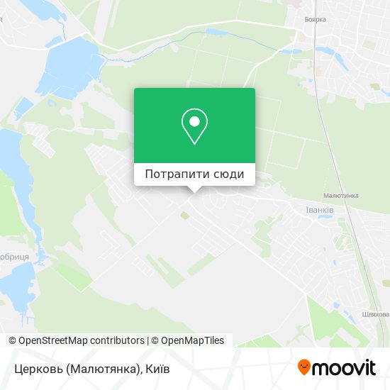 Карта Церковь (Малютянка)