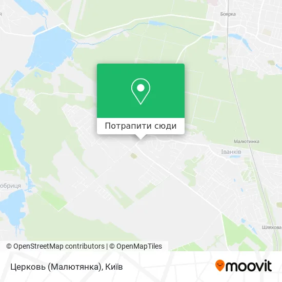 Карта Церковь (Малютянка)