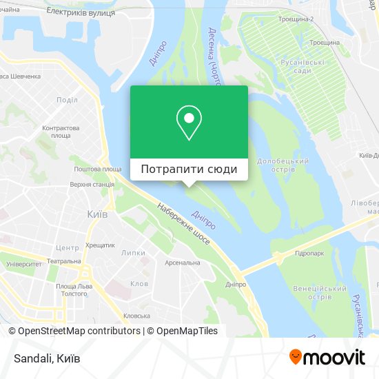 Карта Sandali