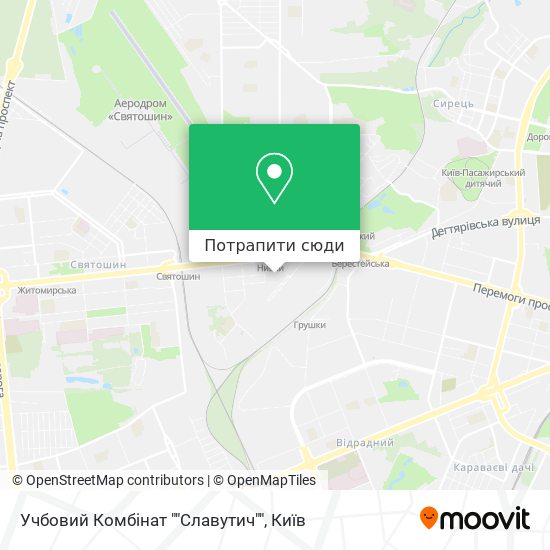 Карта Учбовий Комбінат ""Славутич""