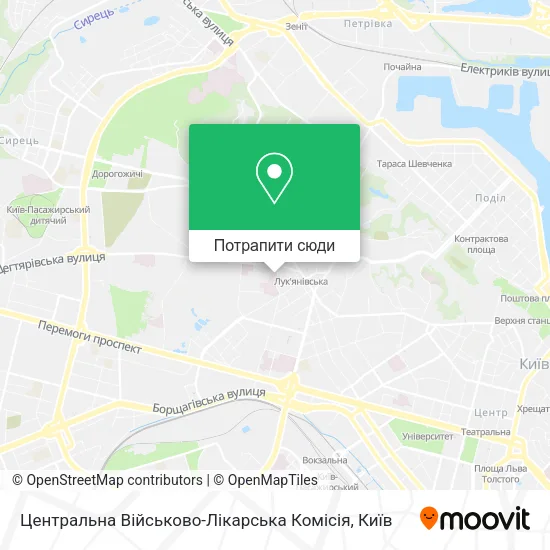 Карта Центральна Військово-Лікарська Комісія