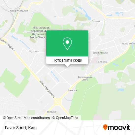 Карта Favor Sport