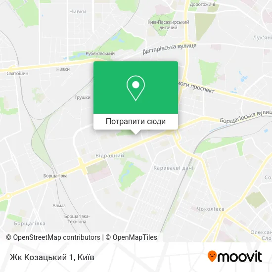 Карта Жк Козацький 1