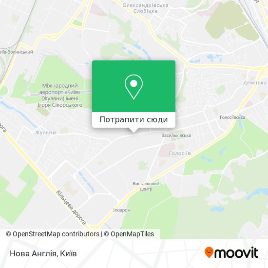 Карта Нова Англія