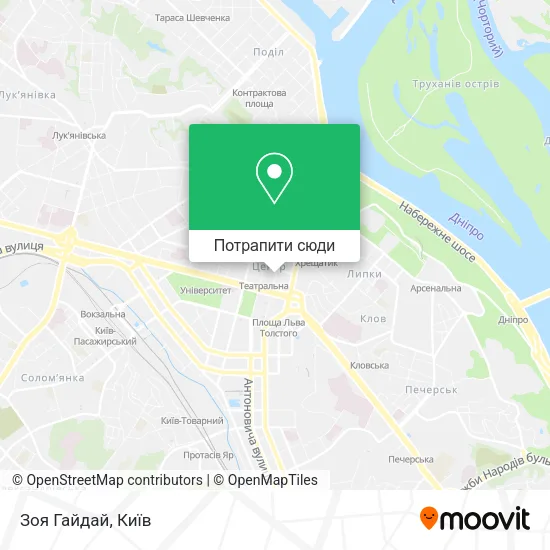 Карта Зоя Гайдай