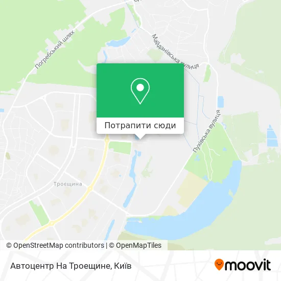 Карта Автоцентр На Троещине