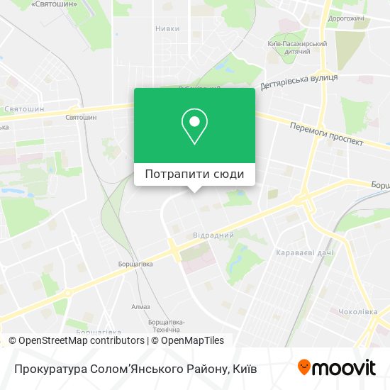 Карта Прокуратура Солом’Янського Району