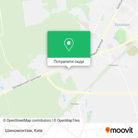 Карта Шиномонтаж