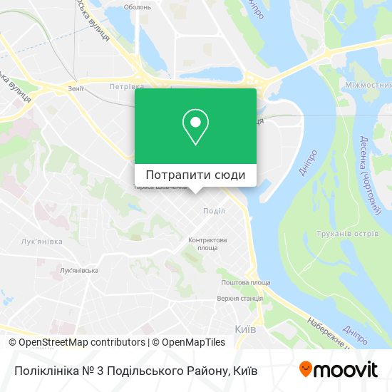 Карта Поліклініка № 3 Подільського Району