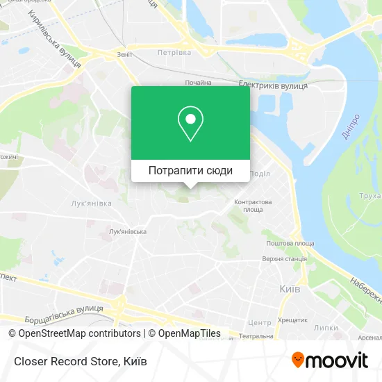 Карта Closer Record Store