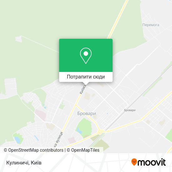 Карта Кулиничі