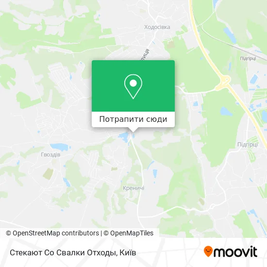 Карта Стекают Со Свалки Отходы