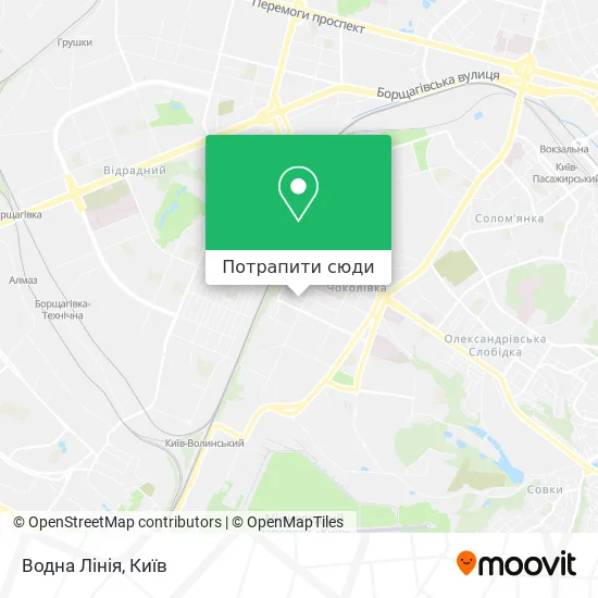 Карта Водна Лінія