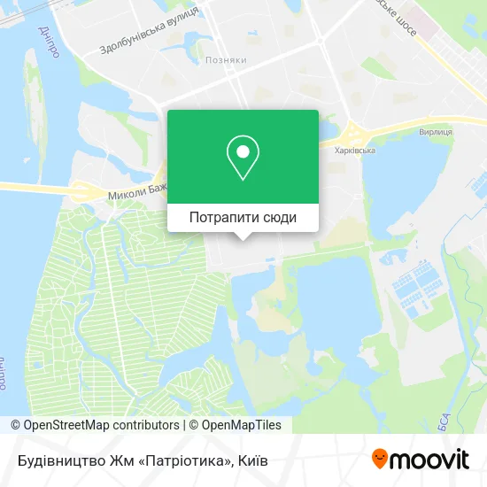 Карта Будівництво Жм «Патріотика»